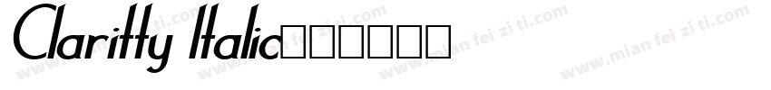 Claritty ltalic字体转换
